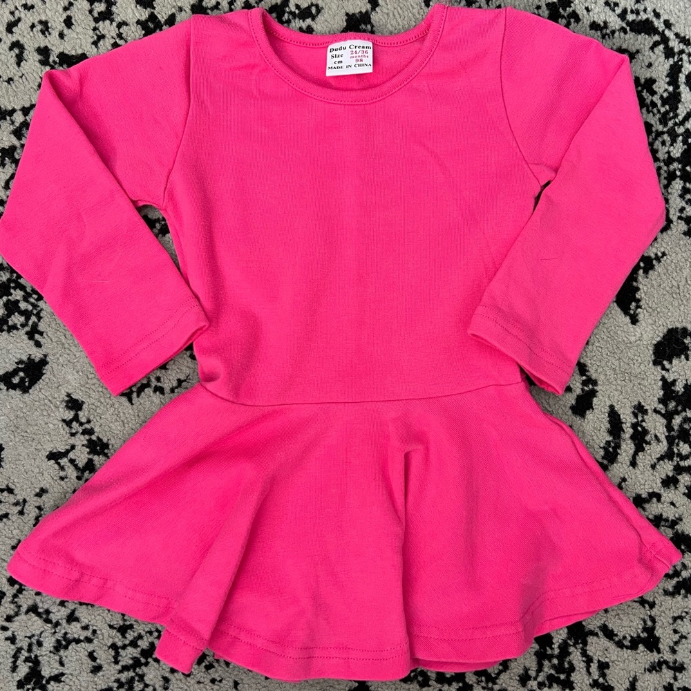 Long sleeve dress for toddler